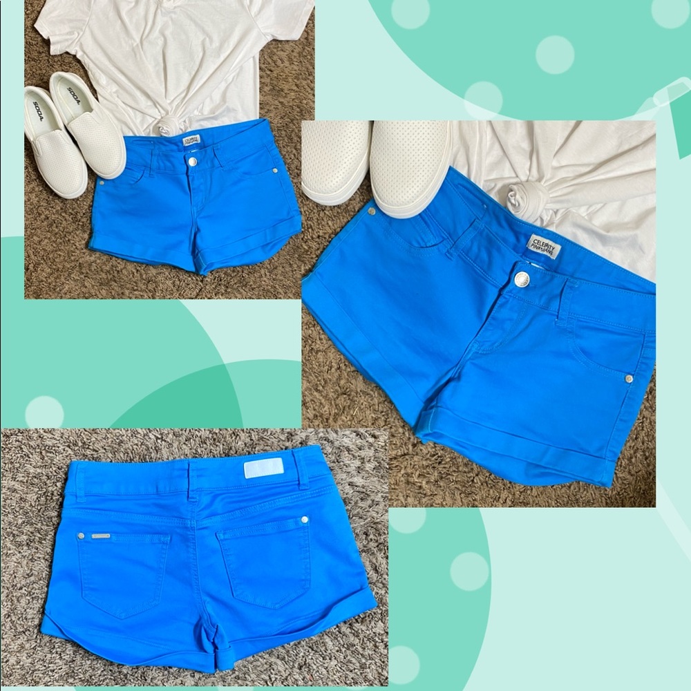 Worn 1 Time Celebrity Pink Amazing Blue Shorts
